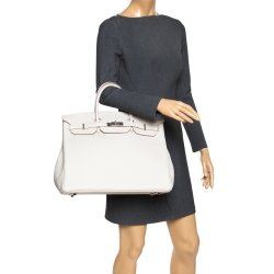 Hermes Gris Perle Togo Leather Palladium Hardware Birkin 35 Bag