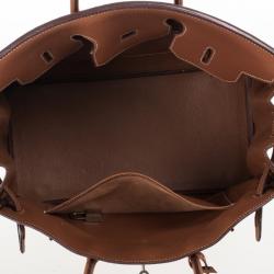 Hermes Brown Togo Birkin With Silver Hardware 35 CM