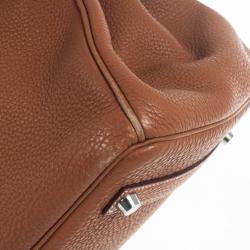 Hermes Brown Togo Birkin With Silver Hardware 35 CM