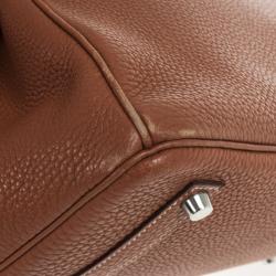 Hermes Brown Togo Birkin With Silver Hardware 35 CM