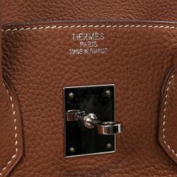 Hermes Brown Togo Birkin With Silver Hardware 35 CM