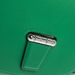 Pre Owned Hermes Green Bamboo Evercolor Leather Mini Convoyeur Shoulder Bag