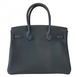 Hermes Vert Rousseau Togo Leather Gold Hardware Birkin 30 Bag