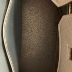 Hermes Vert Rousseau Togo Leather Gold Hardware Birkin 30 Bag