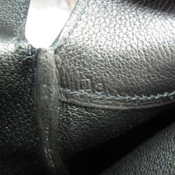 Pre Owned Hermes Black Leather Evergrain Rugby Shoulder Bag