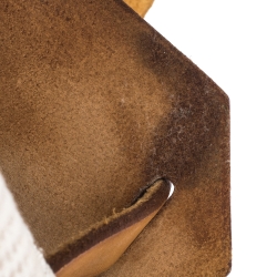 Pre Owned Hermes Beige/Natural Canvas and Leather 2 in 1 Herbag 31