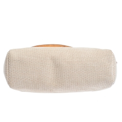 Pre Owned Hermes Beige/Natural Canvas and Leather 2 in 1 Herbag 31