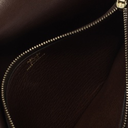 Pre Owned Hermes Brown Clemence Leather Dogon Wallet