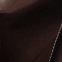 Pre Owned Hermes Brown Clemence Leather Dogon Wallet