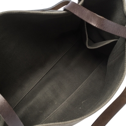 Pre Owned Hermes Green Canvas and Vache Hunter Leather Cabalicol Bag