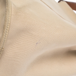 Pre Owned Hermes Beige Canvas Cabag Elan Tote