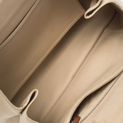 Pre Owned Hermes Beige Canvas Cabag Elan Tote
