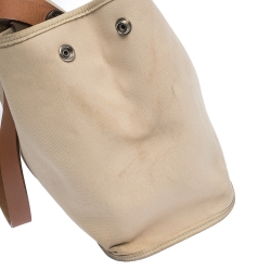 Pre Owned Hermes Beige Canvas Cabag Elan Tote