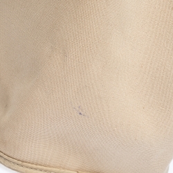 Pre Owned Hermes Beige Canvas Cabag Elan Tote