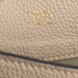 Pre Owned Hermes Gris Tourterelle Togo Leather So Kelly 22 Bag