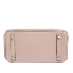 Hermes Glycine Evercolor Leather Gold Hardware Birkin 25 Bag