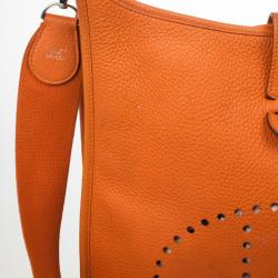 مملوكة مسبقًا Hermes Orange Evelyne III GM Bag