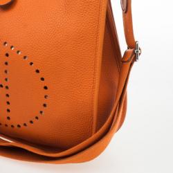مملوكة مسبقًا Hermes Orange Evelyne III GM Bag