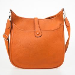 مملوكة مسبقًا Hermes Orange Evelyne III GM Bag