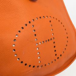 مملوكة مسبقًا Hermes Orange Evelyne III GM Bag