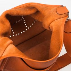 مملوكة مسبقًا Hermes Orange Evelyne III GM Bag