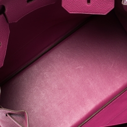 Hermes Raspberry Togo Leather Gold Hardware Birkin 40 Bag