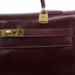 Hermes Dark Red 1981 Vintage Kelly Bag 