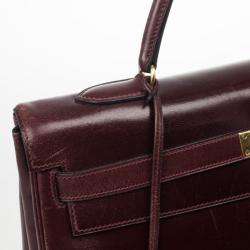 Hermes Dark Red 1981 Vintage Kelly Bag 