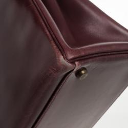 Hermes Dark Red 1981 Vintage Kelly Bag 
