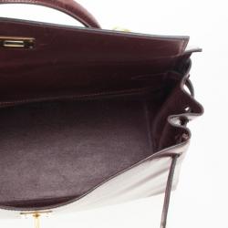 Hermes Dark Red 1981 Vintage Kelly Bag 
