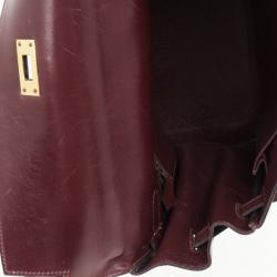 Hermes Dark Red 1981 Vintage Kelly Bag 