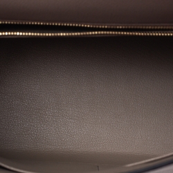 Pre Owned Hermes Gris Asphalte Epsom Leather Gold Hardware Kelly Sellier 28 Bag