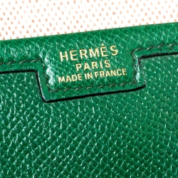 Pre Owned Hermes Cactus Courchevel Leather Jige PM Clutch