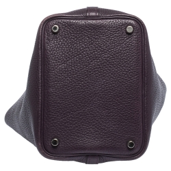 Pre Owned Hermes Ultra Violet Togo Leather Picotin PM Bag