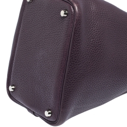 Pre Owned Hermes Ultra Violet Togo Leather Picotin PM Bag