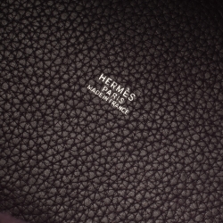 Pre Owned Hermes Ultra Violet Togo Leather Picotin PM Bag