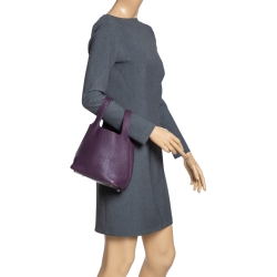 Pre Owned Hermes Ultra Violet Togo Leather Picotin PM Bag