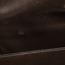 Pre Owned Hermes Cacao Box Calf Leather Gold Hardware Kelly Sellier 35 Bag