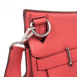 Pre Owned Hermes Rose Jaipur Taurillon Clemence Leather Jypsiere 34 Bag