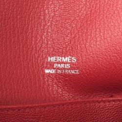 Pre Owned Hermes Rose Jaipur Taurillon Clemence Leather Jypsiere 34 Bag