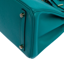 Hermes Vert Veronese Epsom Leather Gold Hardware Birkin 30 Bag