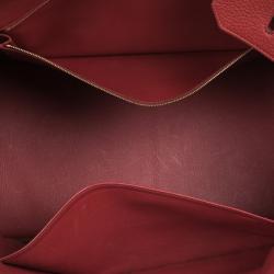 Hermes Rouge Garance Birkin Clemence 40 CM