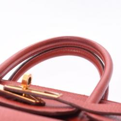 Hermes Vermilion Red Togo Leather Gold Hardware Birkin 30 Bag