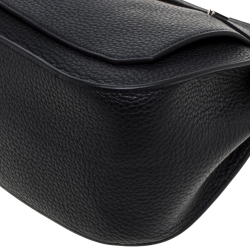 مملوكة مسبقًا حقيبة هيرمس "جيبسيري 28" إكسسوار بلاديوم جلد كليمينس سوداء