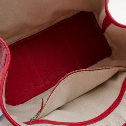 Pre Owned Hermes Bougainville Leather Garden Party Tote