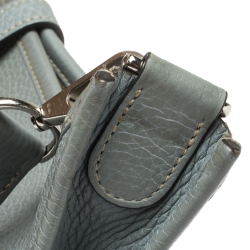 Pre Owned Hermès Ciel Clemence Leather Evelyne III PM Bag