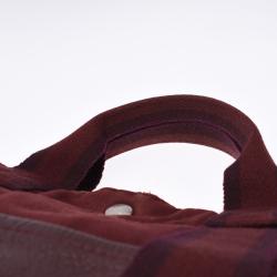 Pre Owned Hermes Brown Canvas Fourre Tout Bag