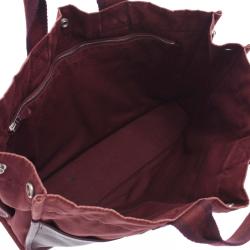 Pre Owned Hermes Brown Canvas Fourre Tout Bag