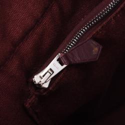 Pre Owned Hermes Brown Canvas Fourre Tout Bag