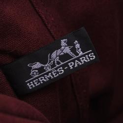 Pre Owned Hermes Brown Canvas Fourre Tout Bag